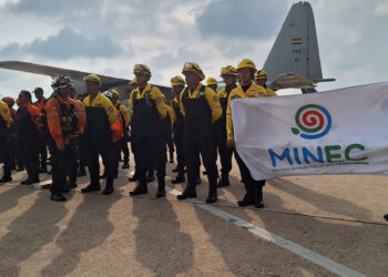 Desde Venezuela arribarán 61 bomberos y expertos en incendios forestales.