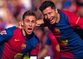 Lewandowski tumba al Girona y el Barça es líder solitario