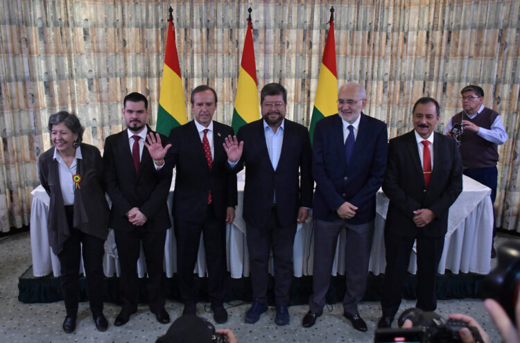 Los miembros del llamado Bloque de Unidad en una fotografía reciente.