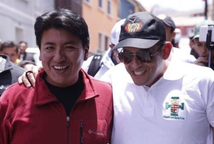 Camacho y Pumari llegan a su audiencia por el caso golpe de Estado