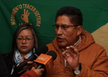 Félix Patzi, jefe nacional el MTS. (Foto: APG)
