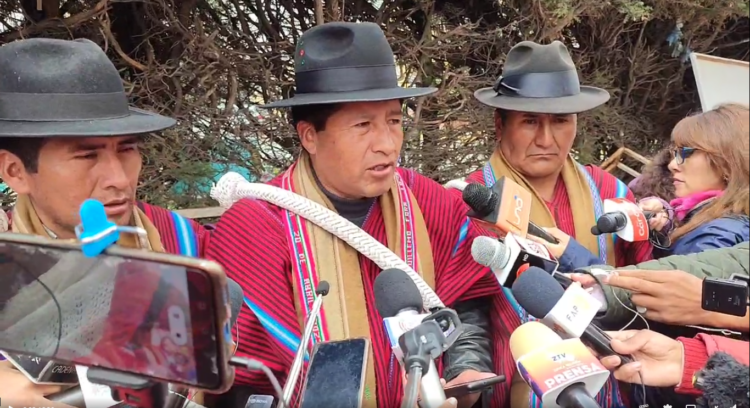 Campesinos de La Paz advierten con volver a bloquear si detienen a David Mamani