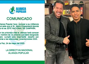 Alianza Popular aparta a Mario Cronenbold como jefe de campaña