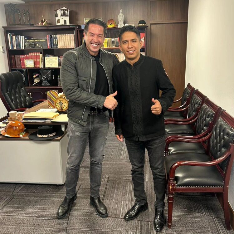 Mario Cronenbold se tomó una fotografía con Andrónico Rodríguez el 4 de febrero.