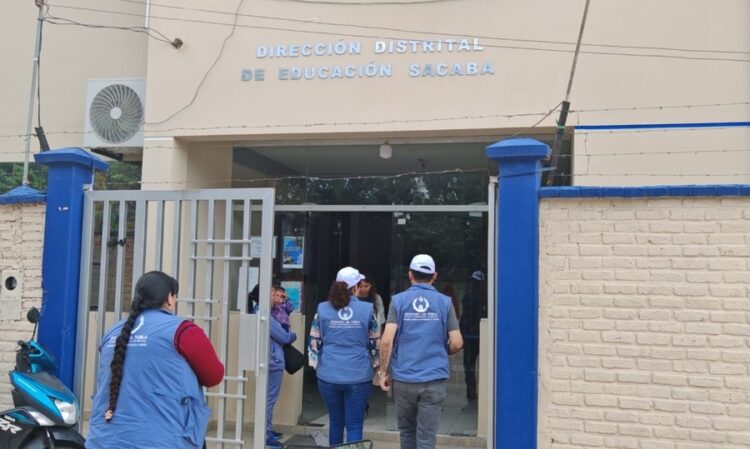 Frontis de la Dirección Departamental de Educación de Cochabamba.