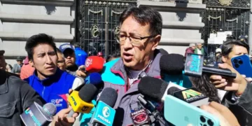 El titular de Gobernabilidad de la Alcaldía de La Paz, Gonzalo Barrientos. FOTO: GAMLP