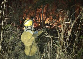 Disminuyen a tres los departamentos con fuego activo y baja la humareda