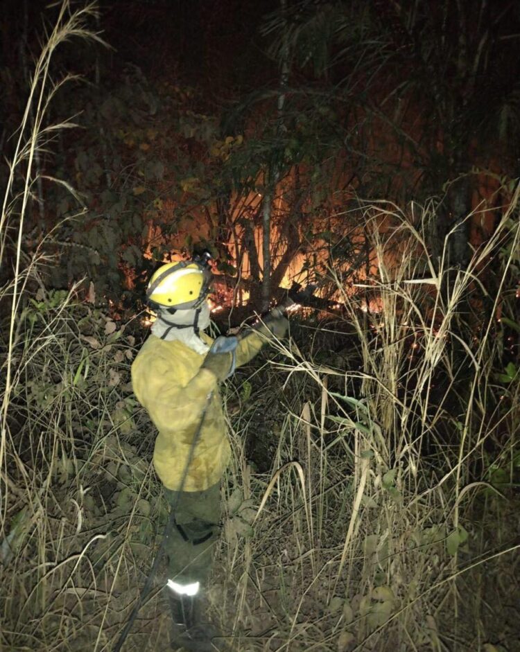 Disminuyen a tres los departamentos con fuego activo y baja la humareda