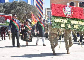 Sesión de honor y actos en Laja marcan los homenajes a la fundación de La Paz