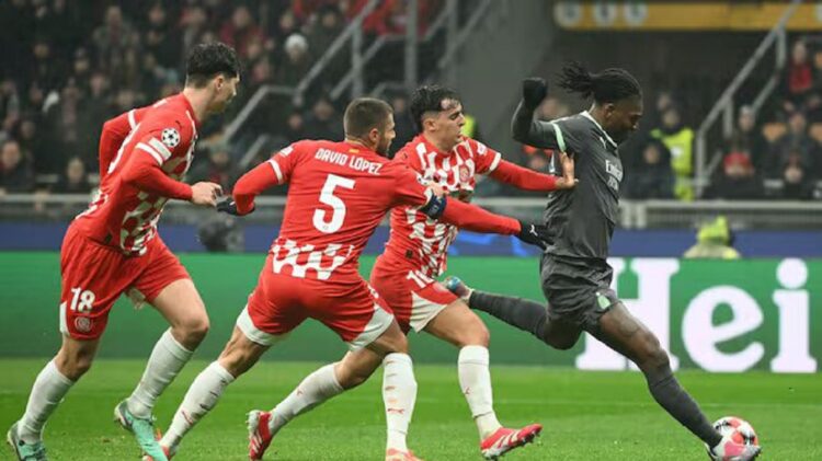 Girona consuma su eliminación en Champions con una derrota en San Siro