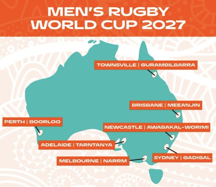 Sídney acogerá la final del Mundial de rugby en 2027, Perth la apertura