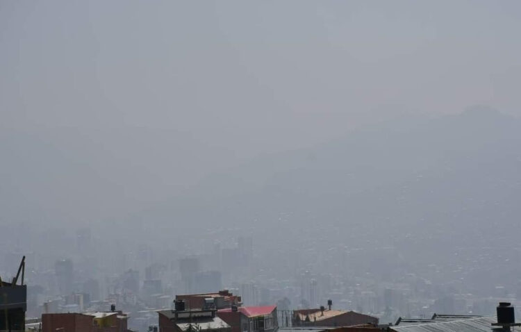 La contaminación persiste en La Paz, la Alcaldía pide usar barbijo