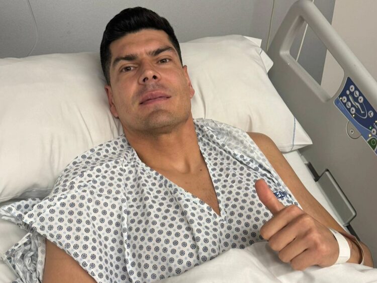 Carlos Lampe ya piensa en su recuperación tras su exitosa operación en el tendón de Aquiles