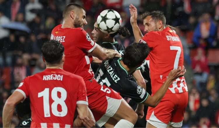El Feyenoord castiga 3-2 al Girona en Champions