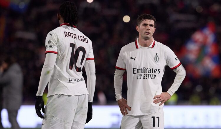 AC Milan sigue su caída con una derrota en Bolonia