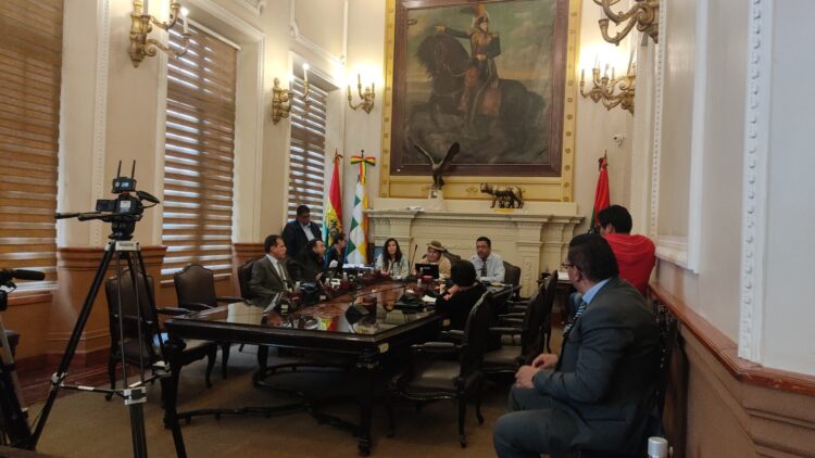 Sesión del Concejo de La Paz.