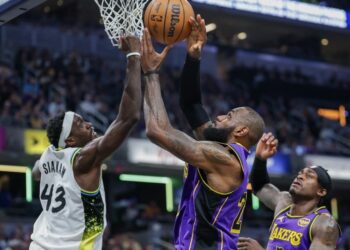 LeBron James rescata a los Lakers en Indiana sobre la bocina