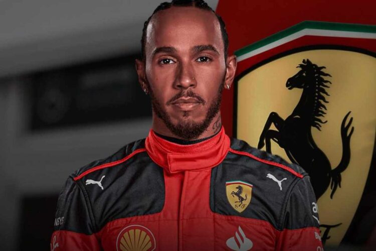 Lewis Hamilton da sus primeros pasos como piloto de Ferrari