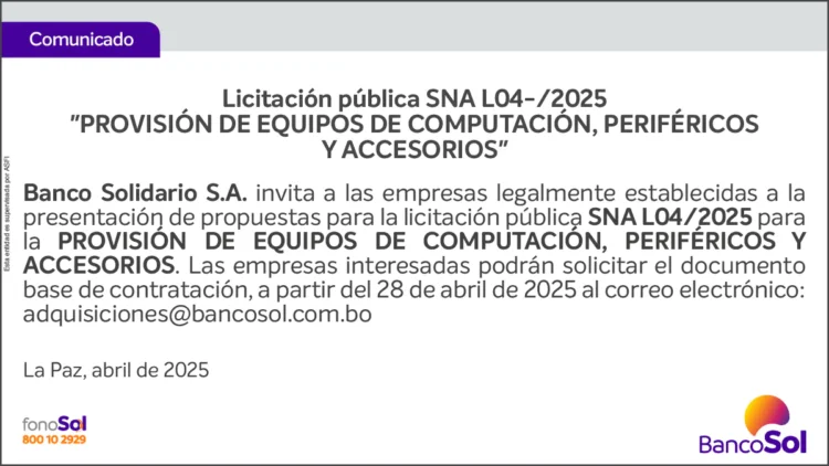 COMUNICADO