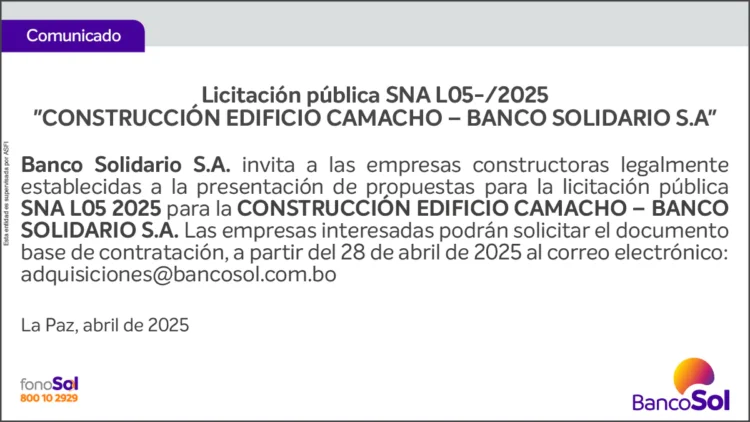 COMUNICADO