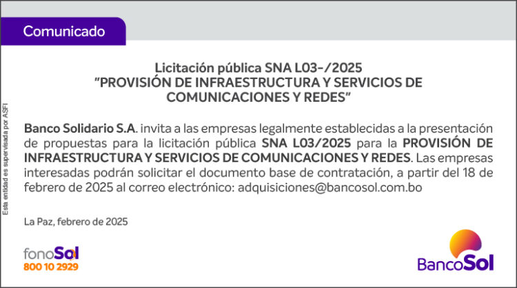 COMUNICADO