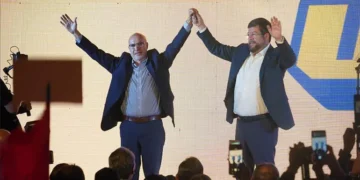 José Luis Lupo y Samuel Doria Medina, el primer binomio inscrito. Foto: APG