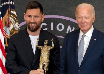 Biden entrega mayor condecoración civil a Messi