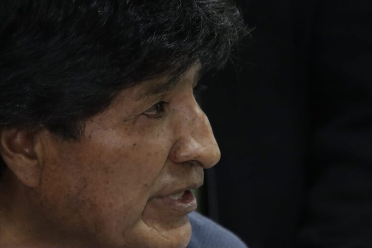 Evo Morales, en conferencia de prensa en Cochabamba, este viernes.