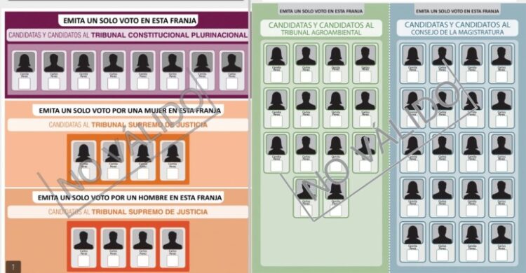 Judiciales: el TSE sorteará el viernes la ubicación de candidaturas en las papeletas de sufragio