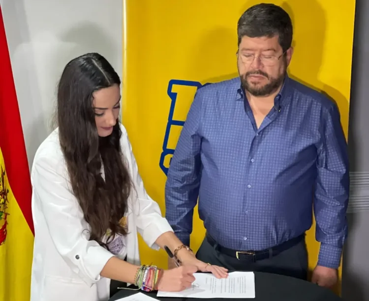 Luisa Nayar y Samuel Doria Medina, el día de su alianza.