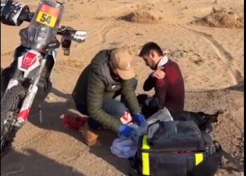 Una caída y lesión en el hombro dejan fuera a Nosiglia del Dakar