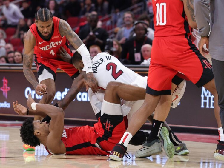 Thompson (Rockets) y Rozier (Heat) suspendidos por una pelea en partido de la NBA