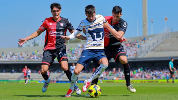 Pumas y Atlas empatan en el cierre de jornada del Clausura mexicano que lidera el América