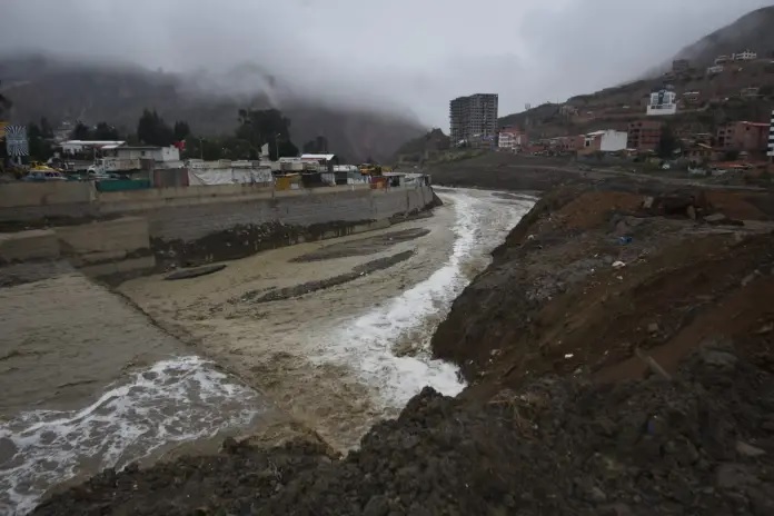 La zona de Achumani de La Paz rompe récord de lluvias