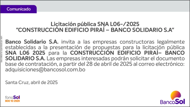COMUNICADO