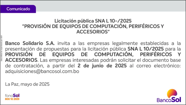 COMUNICADO
