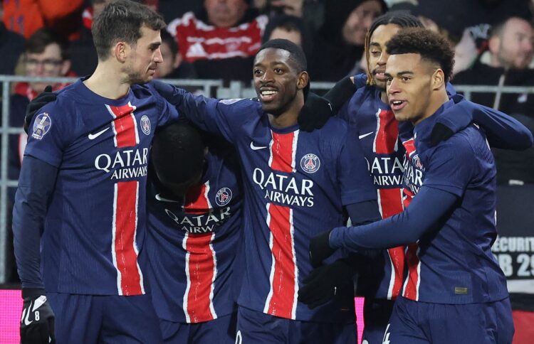 Dembelé firma otro triplete y el PSG golea al Brest antes de su cita de Champions