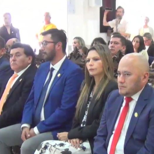 La fiscal departamental de Tarija, Sandra Gutiérrez, en el acto previó a su posesión.