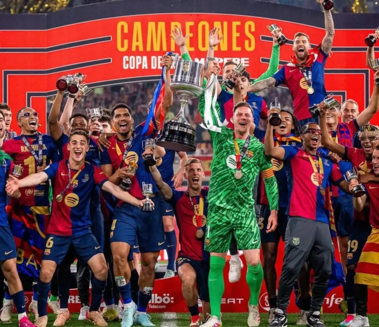Barcelona gana la Copa del Rey al vencer 3-2 en la prórroga al Real Madrid