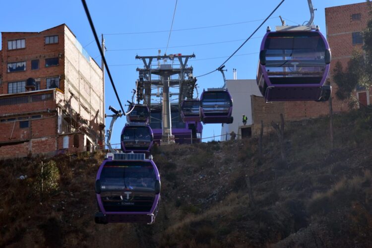 Mi Teleférico niega que haya riesgo por las lluvias en la Línea Morada