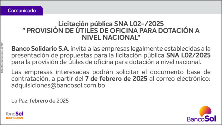 COMUNICADO