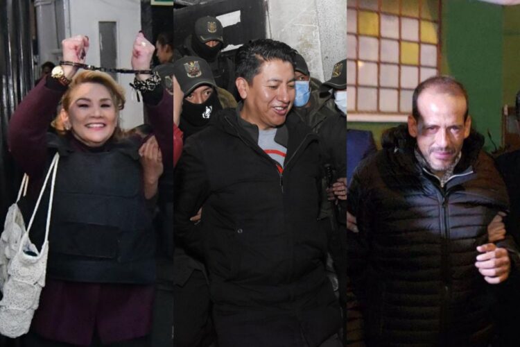 La Fiscalía pide 20 años de cárcel contra Áñez, Camacho y Pumari por cuatro delitos