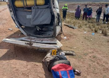 Accidente en la vía Desaguadero-La Paz deja cuatro fallecidos y ocho heridos