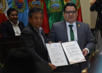 Choquehuanca pide a Mariaca mantener la balanza de la Justicia en perfecto equilibrio