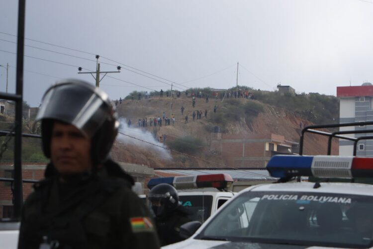 Luego de la intervención policial, los puntos del bloqueo evista bajan de 20 a 16