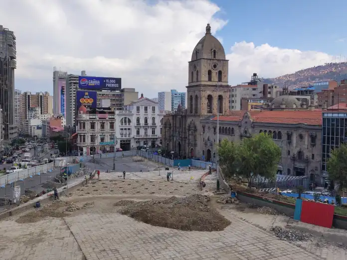 El remozado de la plaza San Francisco se entregará el 1 de diciembre.