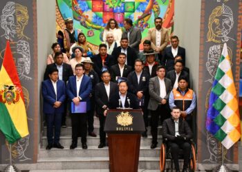 Desastres climáticos y voto en el exterior: Arce urge la aprobación de $us 100 millones