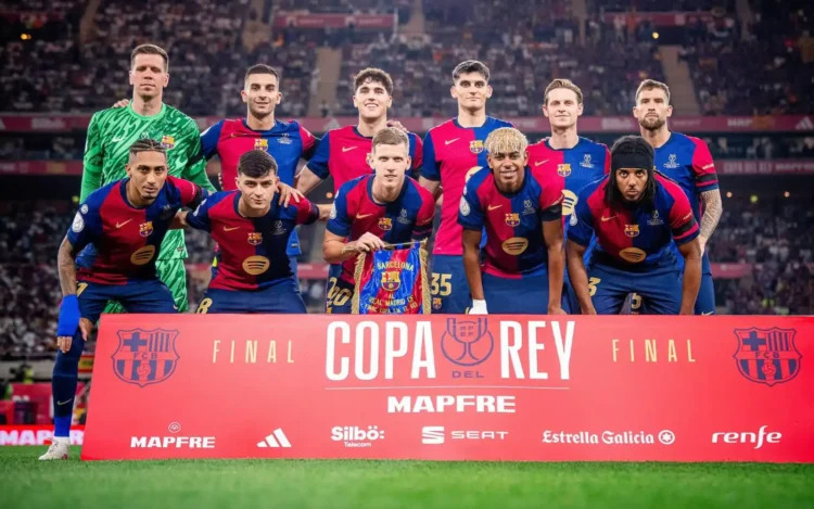 Barça repite el once de la final de Copa del Rey, Inter sale con Thuram