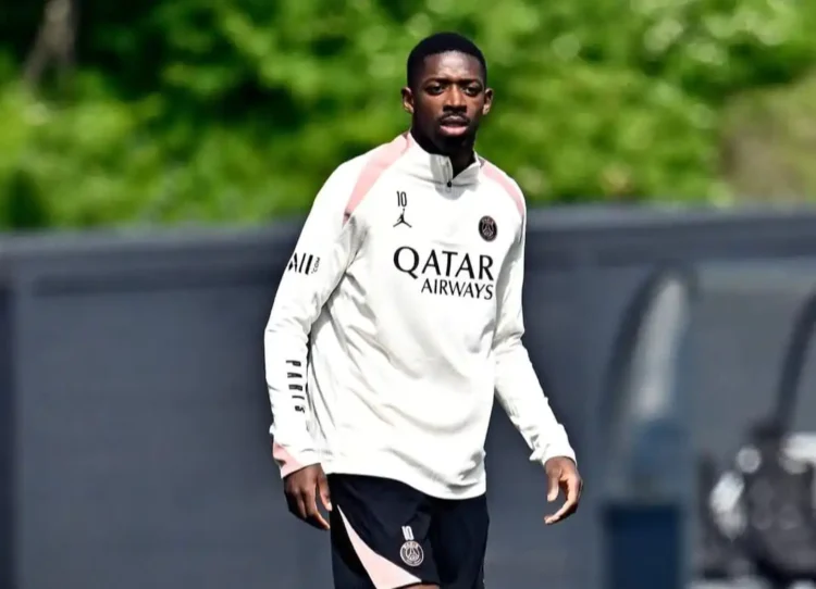 Dembelé empieza como suplente en el PSG contra el Arsenal
