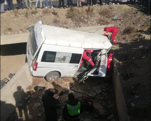Un accidente en la carretera La Paz-Oruro deja seis fallecidos y siete heridos